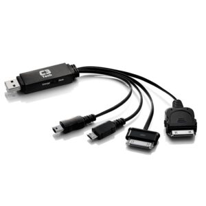 Cabo Carregador Multifuncional 4 em 1 Usb + Dados