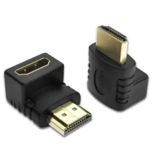 Adaptador De Vídeo HDMI 90º Macho Para HDMI Fêmea