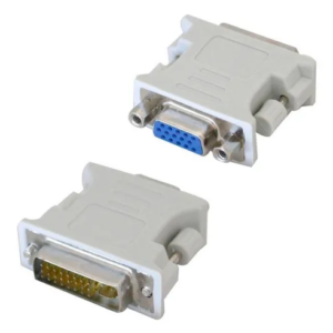 Adaptador Dvi-i 24+5 Pinos Macho P/ Vga 15 Pinos Femea