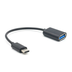 Adaptador OTG Tipo C para Celular e Tablet Preto