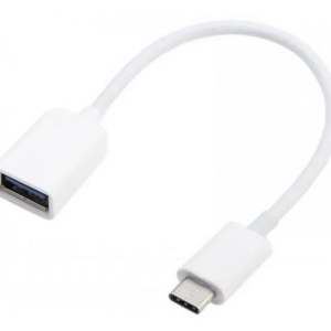 Adaptador OTG Tipo C para Celular e Tablet Branca
