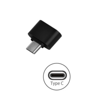 Adaptador OTG Tipo C x Usb para Smartphones Preto