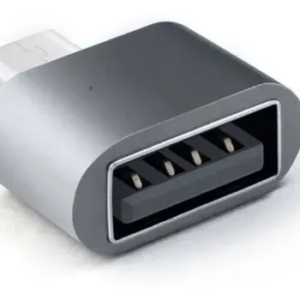 Adaptador OTG Usb x V8 Micro Usb para Smartphones Prata