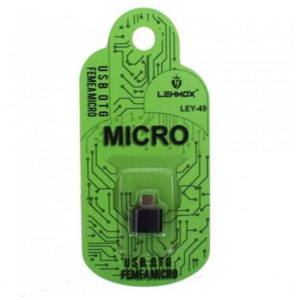 Adaptador OTG Usb x V8 Micro Usb para Smartphones Preto