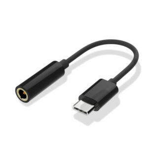 Adaptador Tipo C para P2 3.5mm / Preto
