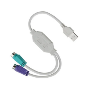 Cabo Adaptador Usb Macho X 2 Ps2 Fêmea Para Teclado E Mouse