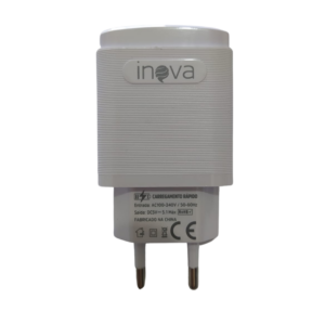 Carregador de Celular 5.1A com 3 portas Usb e Cabo Type C