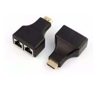 Extensor Hdmi Via Cabo Rede Rj45 Cat5 Cat6 Extender Rj45