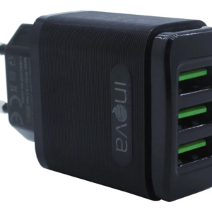 Carregador de Celular 5.1a com 3 portas Usb e Cabo Type C