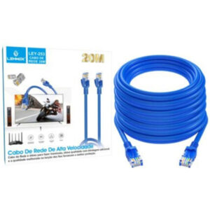 Cabo de Rede RJ45 com 20 Metros Cat 5e Azul