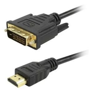 Cabo Hdmi X Dvi-d 24+1 4k 1080p 3d Plug Ouro 2 Metros