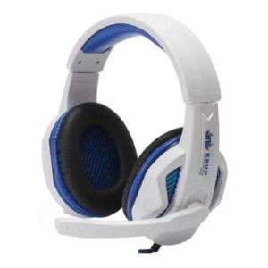 Fone de ouvido gamer Knup KP-396 Branco/Azul