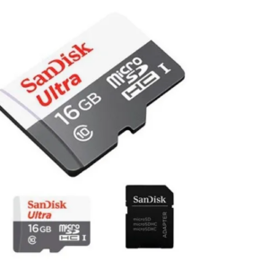 Cartão De Memória Sandisk Ultra Com Adaptador Sd 16gb