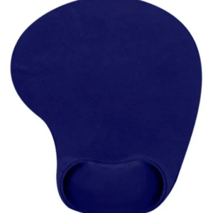 Mouse Pad Confortável Gel Pulso Emborrachado Azul
